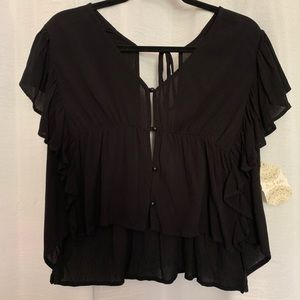 Altar’d State Short Sleeve Flowy Blouse